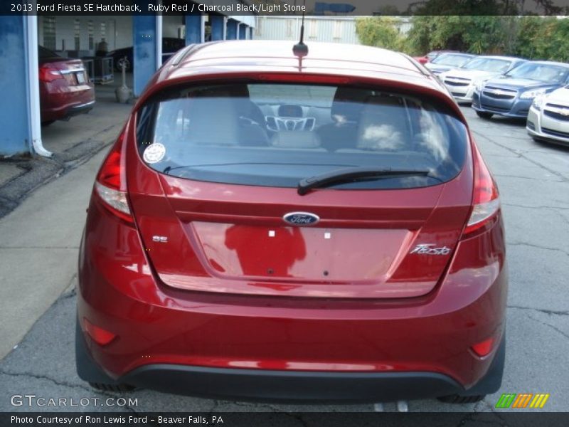 Ruby Red / Charcoal Black/Light Stone 2013 Ford Fiesta SE Hatchback