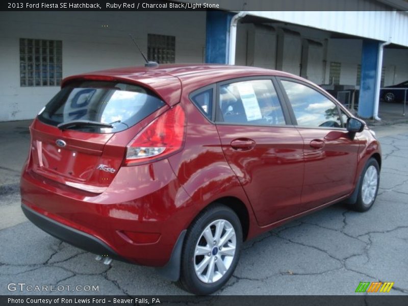 Ruby Red / Charcoal Black/Light Stone 2013 Ford Fiesta SE Hatchback