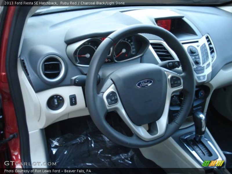Ruby Red / Charcoal Black/Light Stone 2013 Ford Fiesta SE Hatchback
