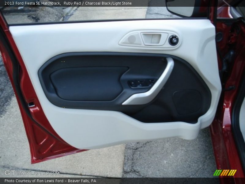 Ruby Red / Charcoal Black/Light Stone 2013 Ford Fiesta SE Hatchback