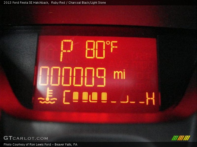 Ruby Red / Charcoal Black/Light Stone 2013 Ford Fiesta SE Hatchback