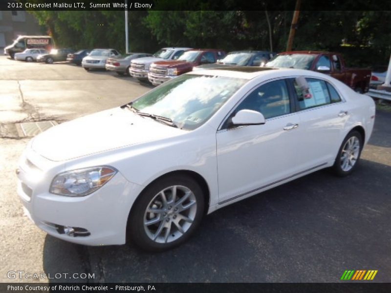 Summit White / Ebony 2012 Chevrolet Malibu LTZ