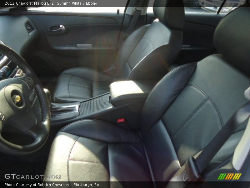 Summit White / Ebony 2012 Chevrolet Malibu LTZ