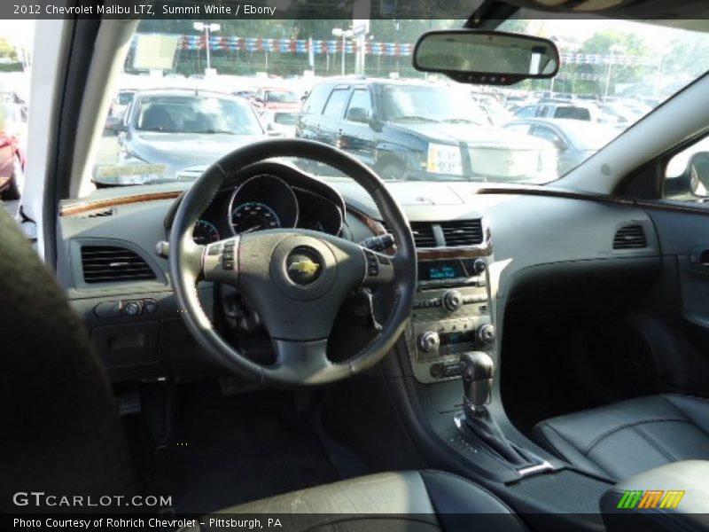 Summit White / Ebony 2012 Chevrolet Malibu LTZ