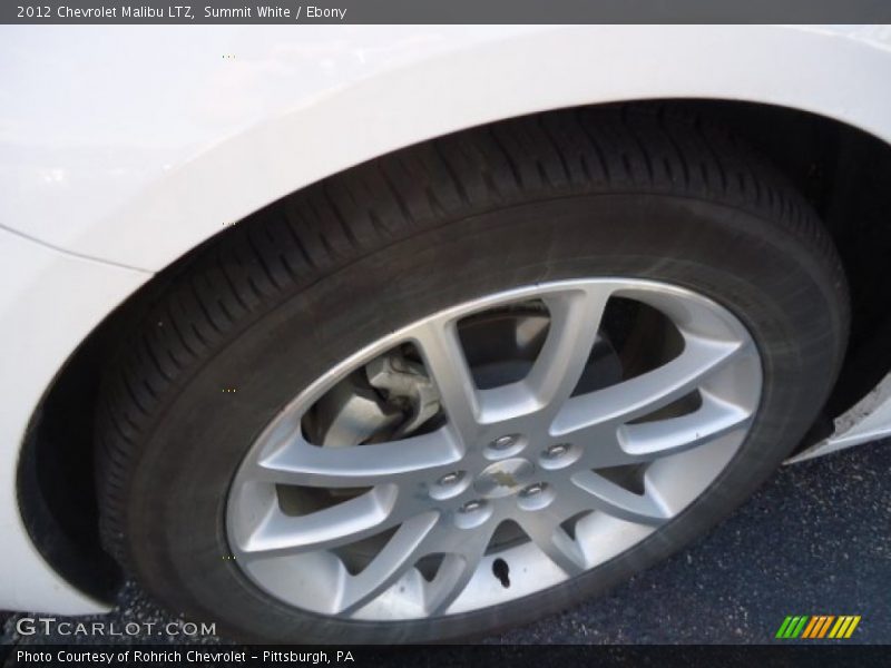 Summit White / Ebony 2012 Chevrolet Malibu LTZ