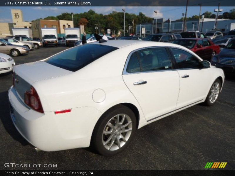 Summit White / Ebony 2012 Chevrolet Malibu LTZ