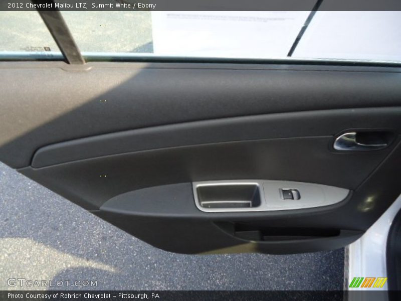 Summit White / Ebony 2012 Chevrolet Malibu LTZ