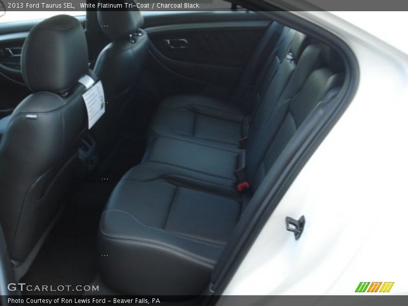 White Platinum Tri-Coat / Charcoal Black 2013 Ford Taurus SEL