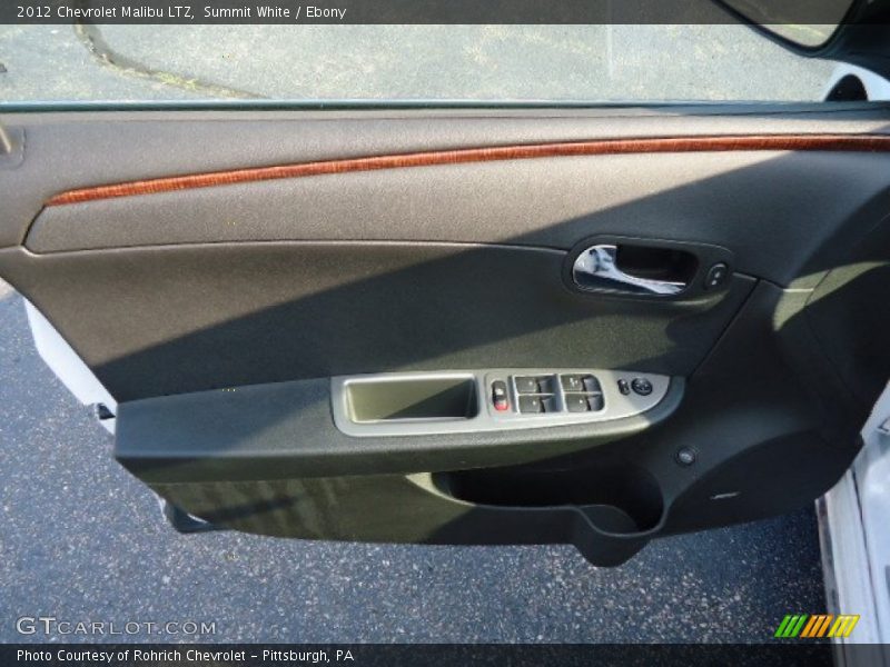 Summit White / Ebony 2012 Chevrolet Malibu LTZ