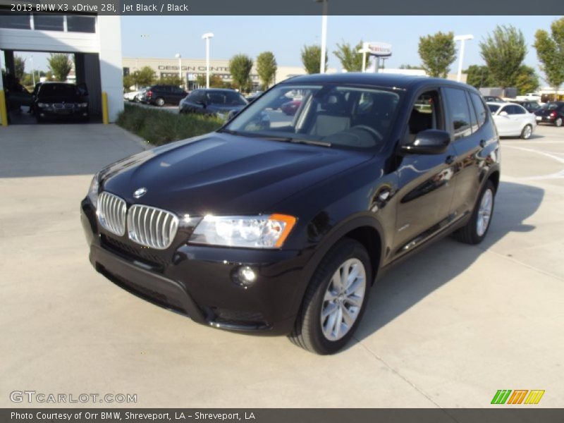 Jet Black / Black 2013 BMW X3 xDrive 28i