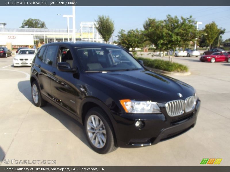 Jet Black / Black 2013 BMW X3 xDrive 28i