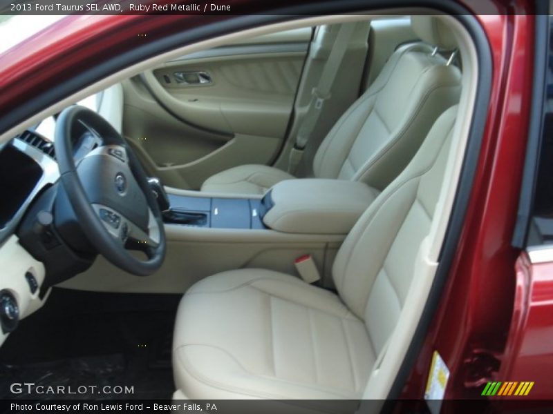 Ruby Red Metallic / Dune 2013 Ford Taurus SEL AWD