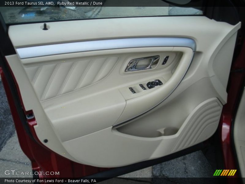 Ruby Red Metallic / Dune 2013 Ford Taurus SEL AWD
