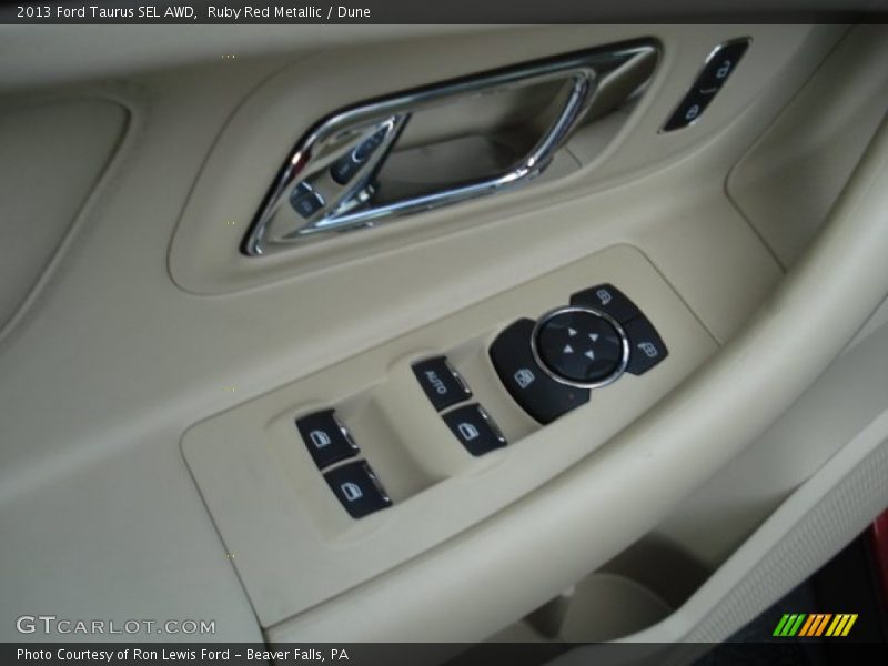 Ruby Red Metallic / Dune 2013 Ford Taurus SEL AWD