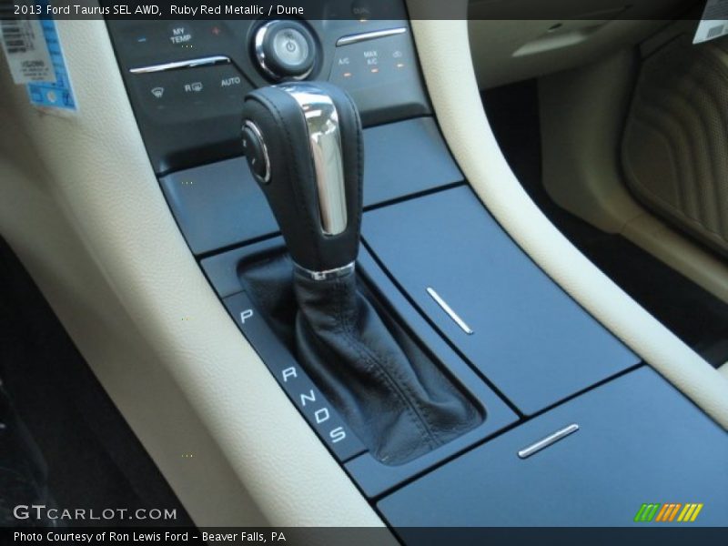Ruby Red Metallic / Dune 2013 Ford Taurus SEL AWD