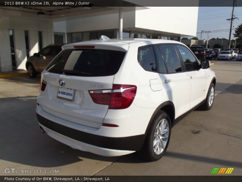 Alpine White / Oyster 2013 BMW X3 xDrive 28i