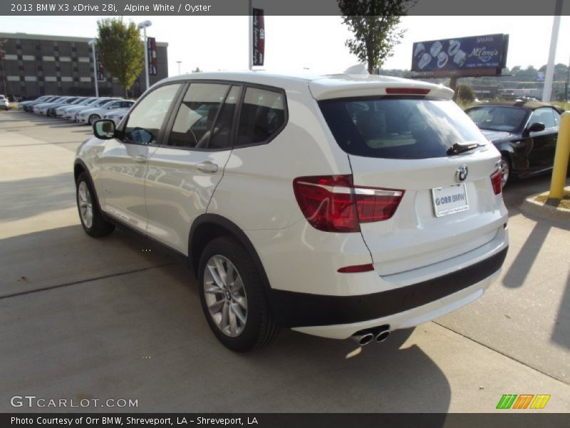 Alpine White / Oyster 2013 BMW X3 xDrive 28i