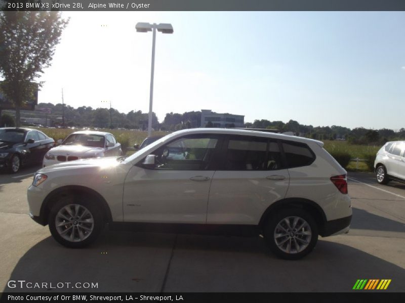 Alpine White / Oyster 2013 BMW X3 xDrive 28i