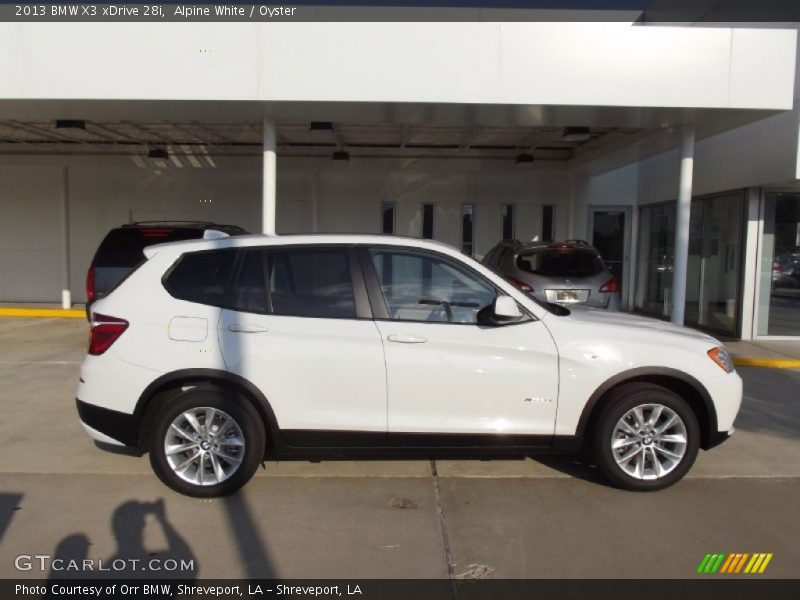 Alpine White / Oyster 2013 BMW X3 xDrive 28i