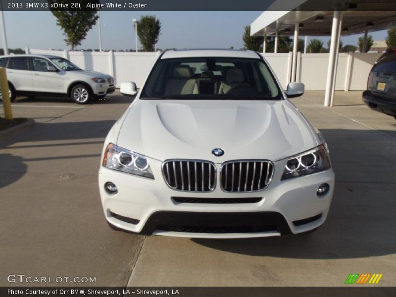 Alpine White / Oyster 2013 BMW X3 xDrive 28i