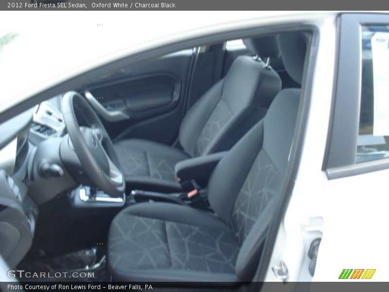Oxford White / Charcoal Black 2012 Ford Fiesta SEL Sedan