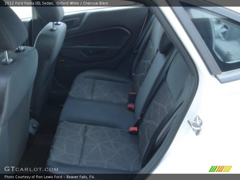 Oxford White / Charcoal Black 2012 Ford Fiesta SEL Sedan