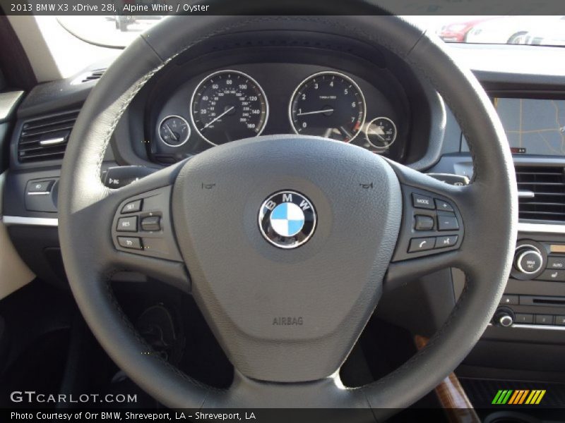 Alpine White / Oyster 2013 BMW X3 xDrive 28i