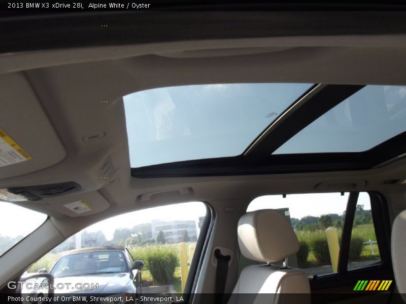 Alpine White / Oyster 2013 BMW X3 xDrive 28i