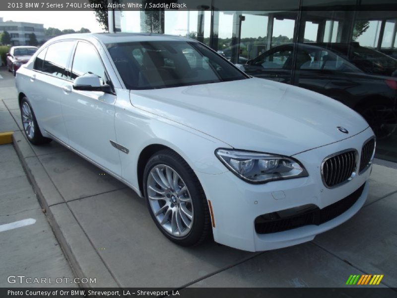 Alpine White / Saddle/Black 2013 BMW 7 Series 740Li Sedan
