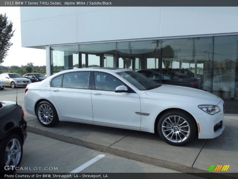 Alpine White / Saddle/Black 2013 BMW 7 Series 740Li Sedan