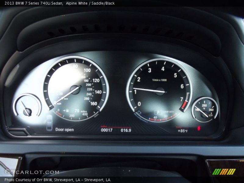  2013 7 Series 740Li Sedan 740Li Sedan Gauges