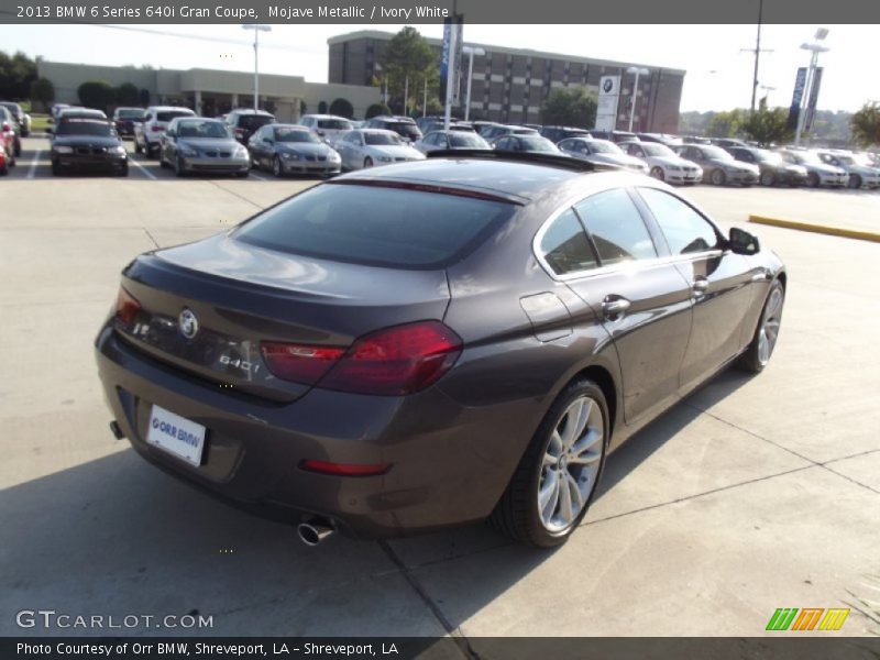 Mojave Metallic / Ivory White 2013 BMW 6 Series 640i Gran Coupe