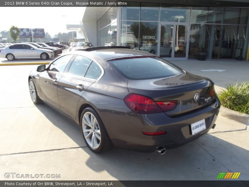 Mojave Metallic / Ivory White 2013 BMW 6 Series 640i Gran Coupe
