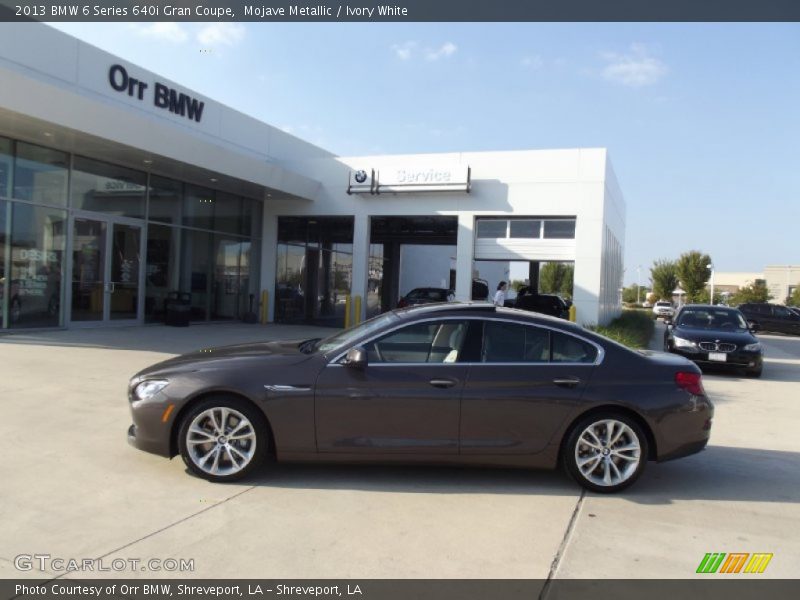 Mojave Metallic / Ivory White 2013 BMW 6 Series 640i Gran Coupe