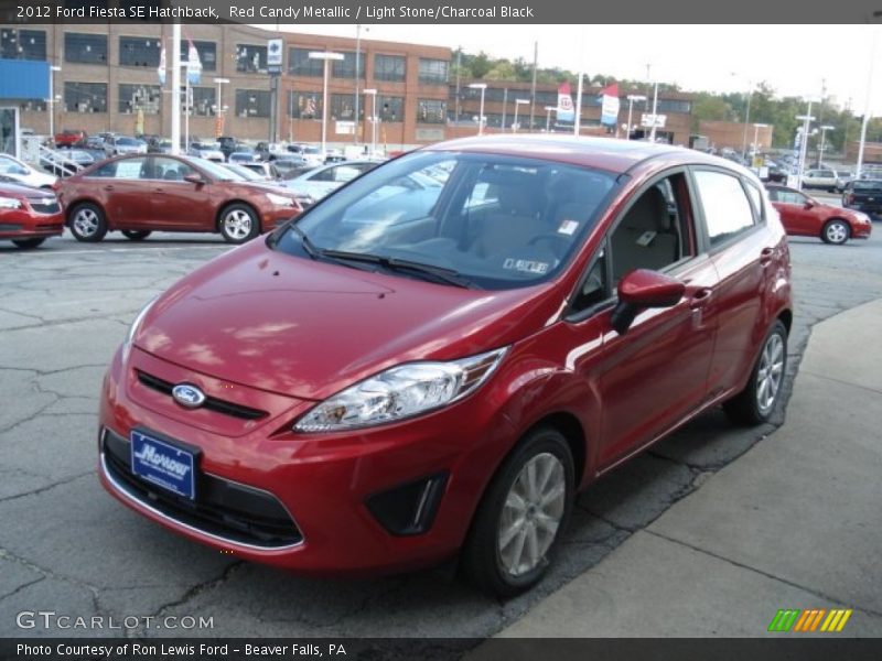 Red Candy Metallic / Light Stone/Charcoal Black 2012 Ford Fiesta SE Hatchback