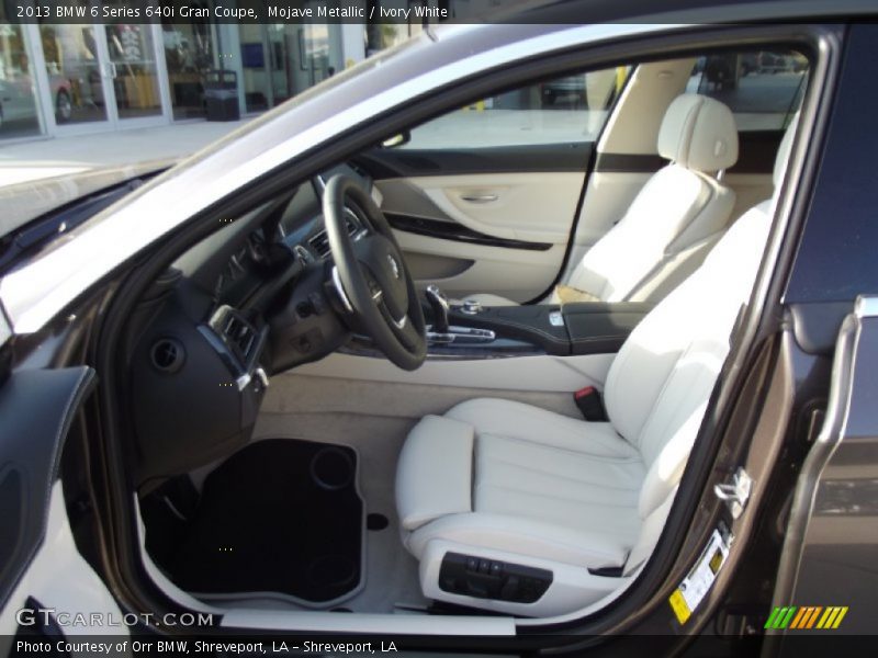  2013 6 Series 640i Gran Coupe Ivory White Interior