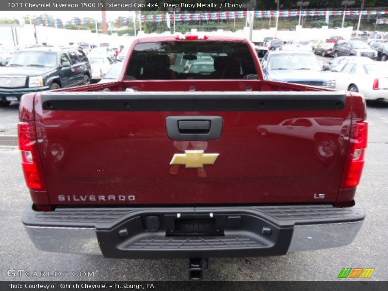 Deep Ruby Metallic / Ebony 2013 Chevrolet Silverado 1500 LS Extended Cab 4x4