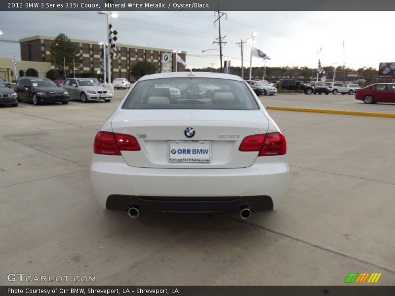 Mineral White Metallic / Oyster/Black 2012 BMW 3 Series 335i Coupe