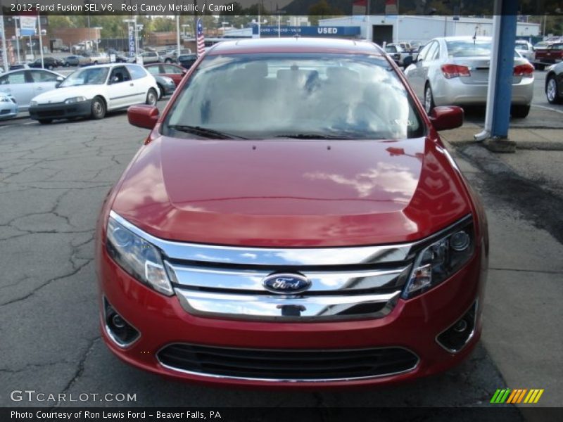 Red Candy Metallic / Camel 2012 Ford Fusion SEL V6