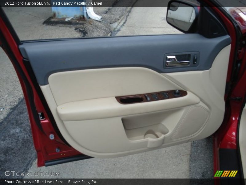 Red Candy Metallic / Camel 2012 Ford Fusion SEL V6