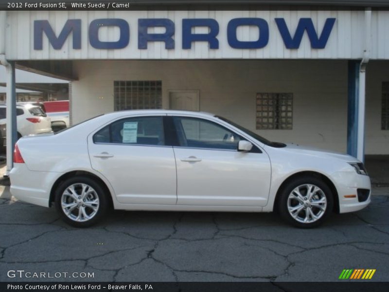 White Suede / Camel 2012 Ford Fusion SE