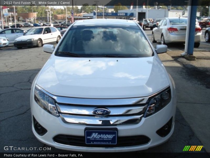 White Suede / Camel 2012 Ford Fusion SE