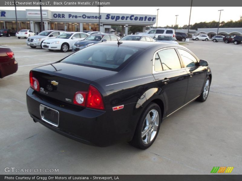 Black Granite Metallic / Titanium 2011 Chevrolet Malibu LT