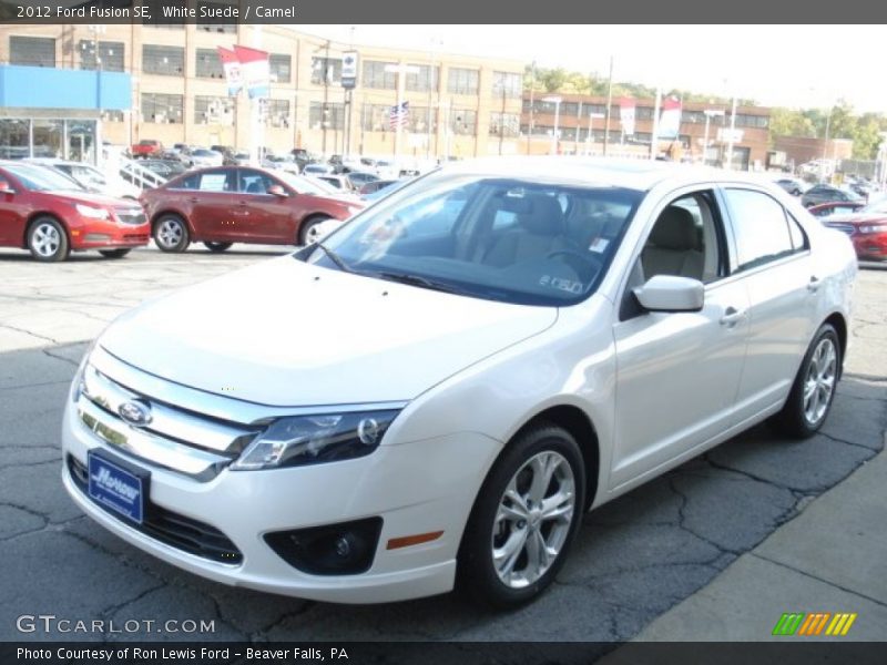 White Suede / Camel 2012 Ford Fusion SE