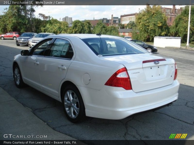 White Suede / Camel 2012 Ford Fusion SE