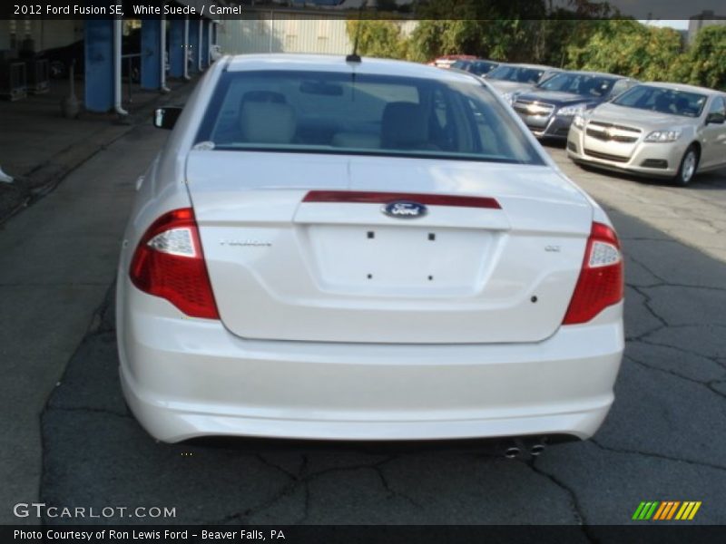 White Suede / Camel 2012 Ford Fusion SE