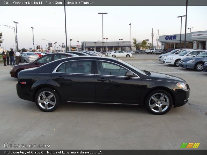 Black Granite Metallic / Titanium 2011 Chevrolet Malibu LT