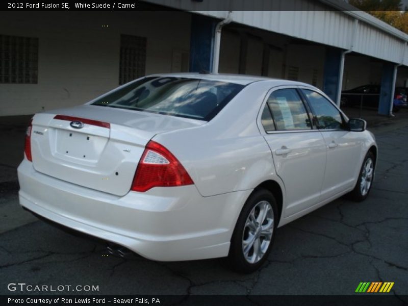 White Suede / Camel 2012 Ford Fusion SE