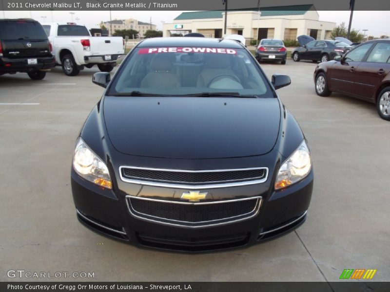 Black Granite Metallic / Titanium 2011 Chevrolet Malibu LT