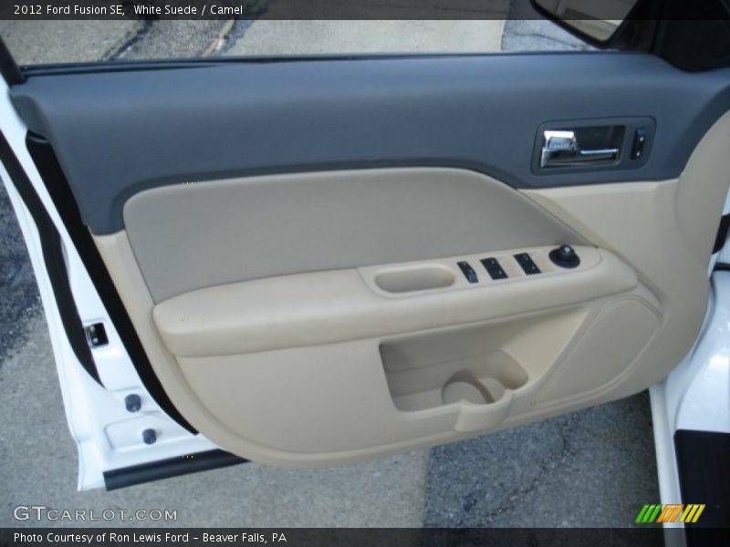 White Suede / Camel 2012 Ford Fusion SE